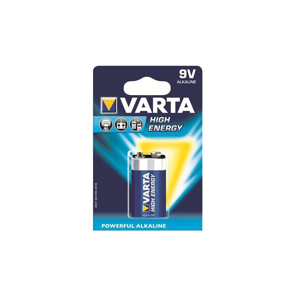 Батарейка Varta 6LR61 LONGLIFE Power Alcaline (04922121411)