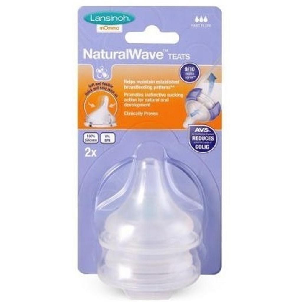 Соска Lansinoh Natural Wave L быстрый поток 2 шт (75920)