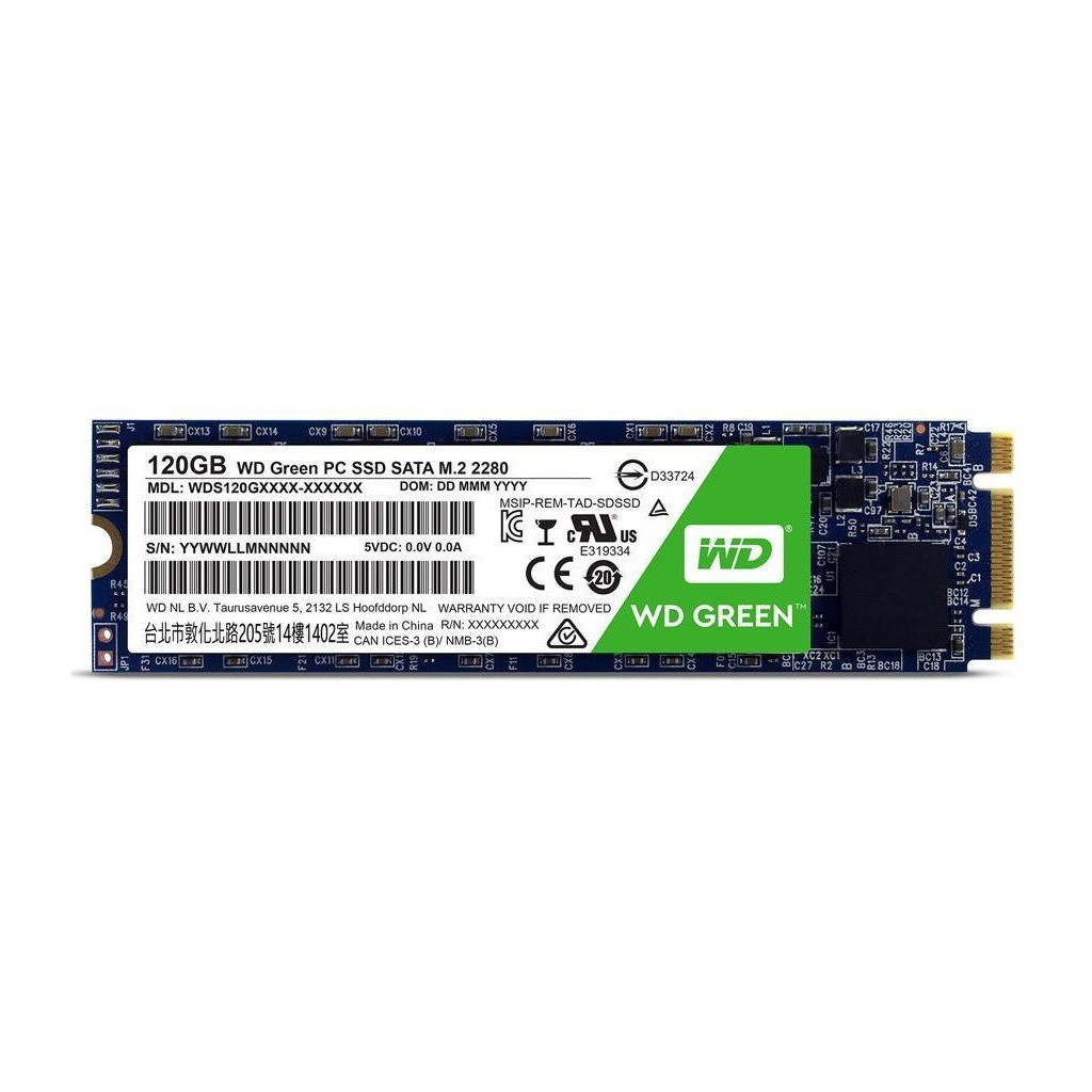 Накопичувач SSD M.2 2280 120GB WD (WDS120G2G0B)