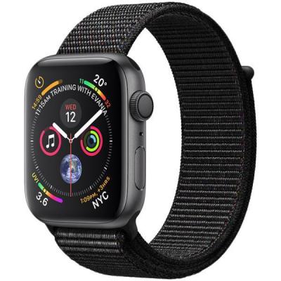 Смарт-годинник Apple Watch Series 4 GPS, 44mm Space Grey Aluminium Case with Blac (MU6E2GK/A)