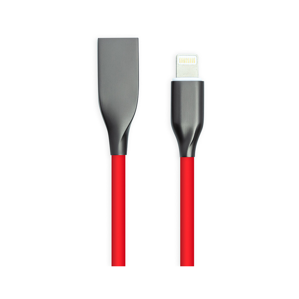 Дата кабель USB 2.0 AM to Lightning 2.0m red PowerPlant (CA911417)