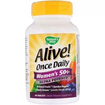 Мультивітамін Nature's Way Мультивітаміни Для Жінок, Alive! Once Daily, Women's 50+ Mul (NWY-15692)