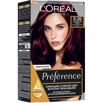 Фарба для волосся L'Oreal Paris Preference 5.26 - Холодний фіолетовий каштан (3600523421961)