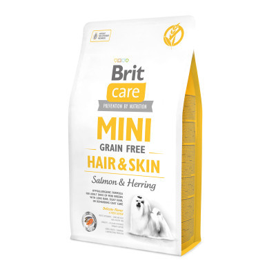 Сухий корм для собак Brit Care GF Mini Hair & Skin 2 кг (8595602520220)