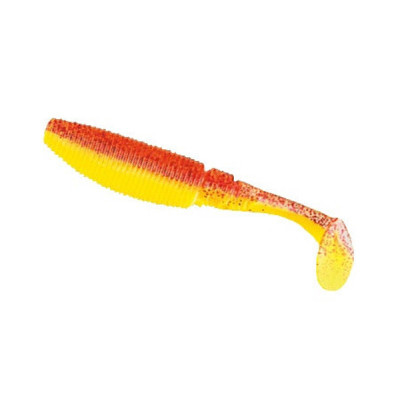 Силікон рибальський Nomura Rolling Shad 85мм 5,5гр. цвет-087 (yellow red glitter) 8шт (NM70108708)