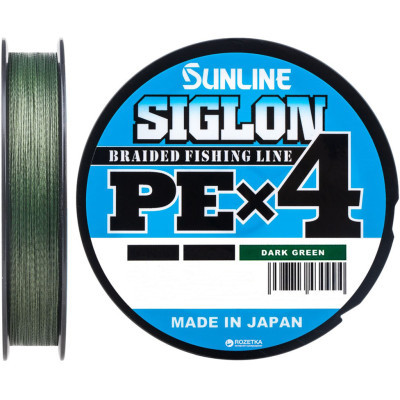 Шнур Sunline Siglon PE н4 150m 1.2/0.187mm 20lb/9.2kg Dark Green (1658.09.20)