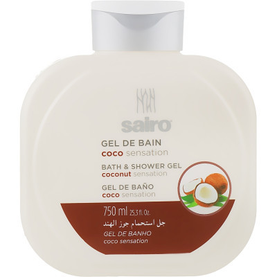 Гель для душу Sairo Bath And Shower Gel Кокосове відчуття 750 мл (8433295049379)