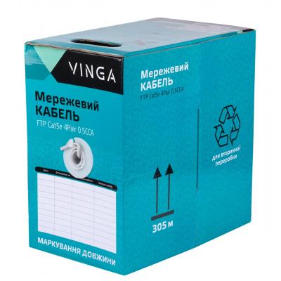 Кабель мережевий Vinga FTPCat5e4Pair0.5CCA-305