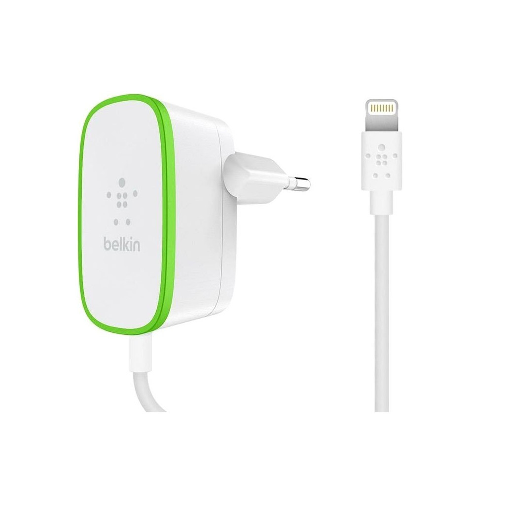 Зарядний пристрій Belkin BOOST UP Home Charger (2.4A) c кабелем Lightning 1.8m (F8J204vf06-WHT)