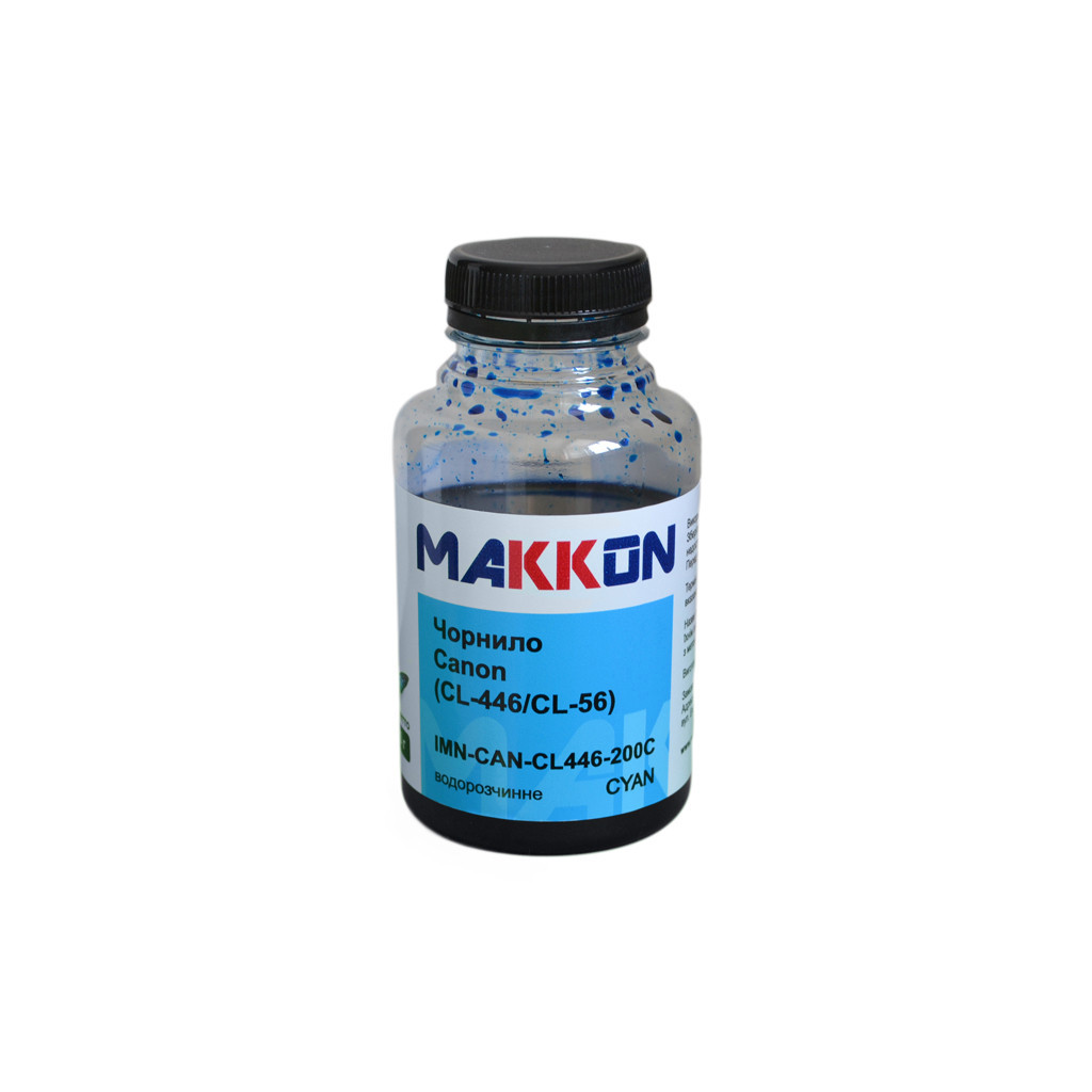 Чорнило Makkon Canon CL-446/CL-56 200 г cyan (IMN-CAN-CL446-200C)