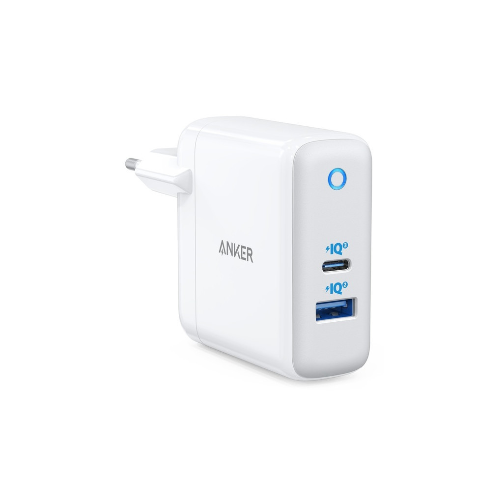 Зарядний пристрій Anker PowerPort+ Atom III - 60W Power IQ 3.0 (White) (A2322321)