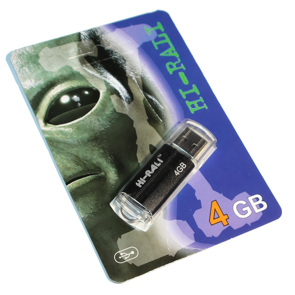 USB флеш накопичувач Hi-Rali 4GB Corsair Series Black USB 2.0 (HI-4GBCORBK)