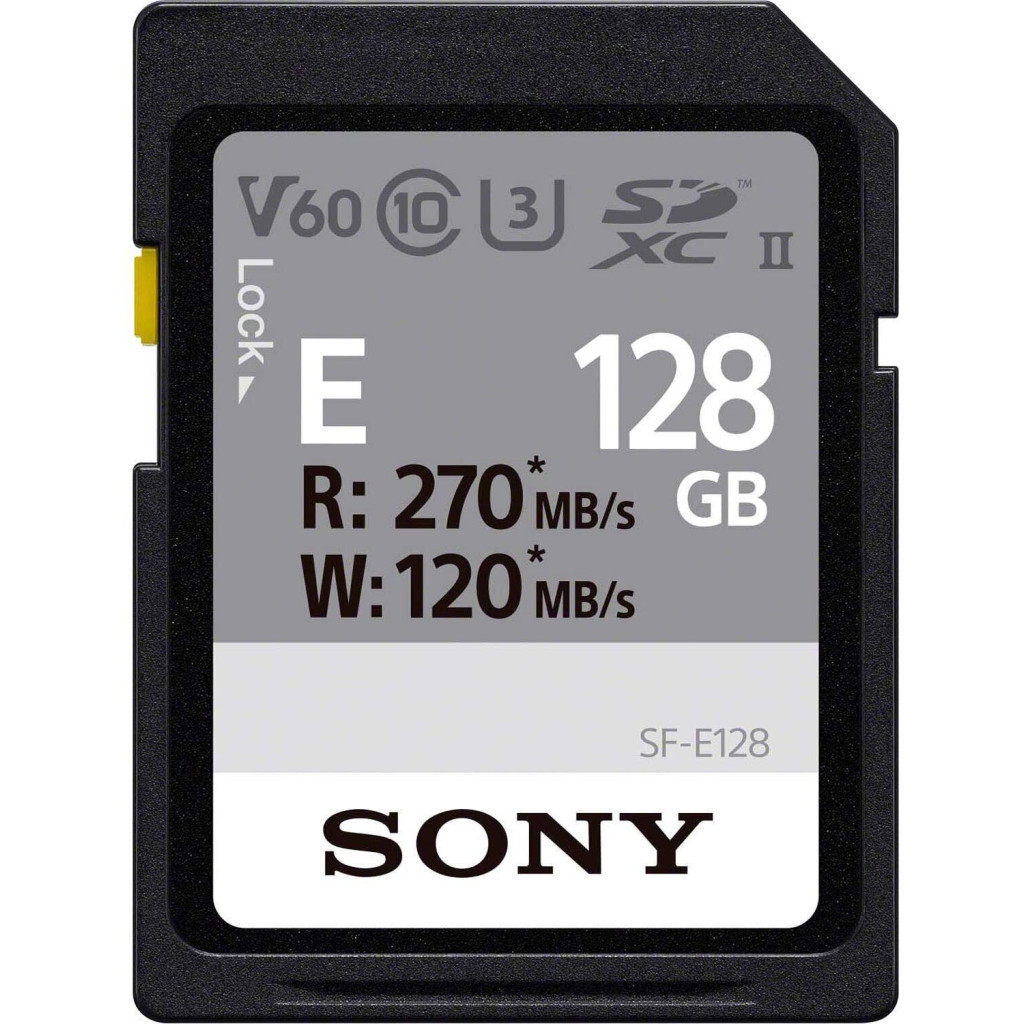 Карта пам'яті Sony 128GB SDXC class 10 UHS-II U3 V60 Entry (SFE128.AE)