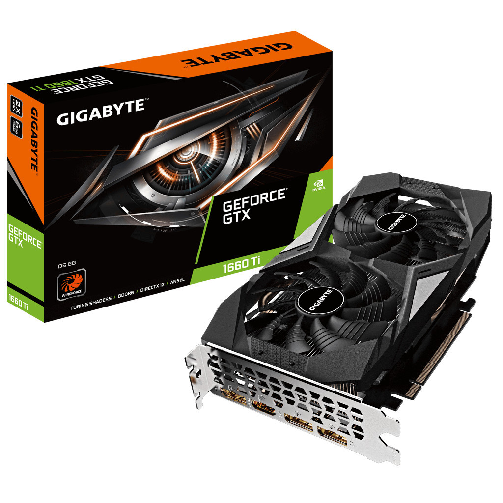 Відеокарта GIGABYTE GeForce GTX1660 Ti 6144Mb (GV-N166TD6-6GD)