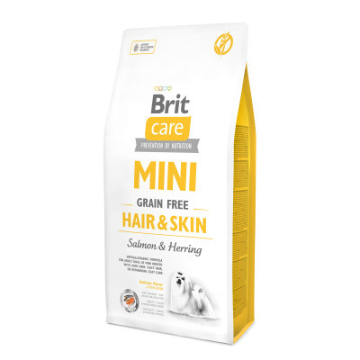 Сухий корм для собак Brit Care GF Mini Hair & Skin 7 кг (8595602520244)