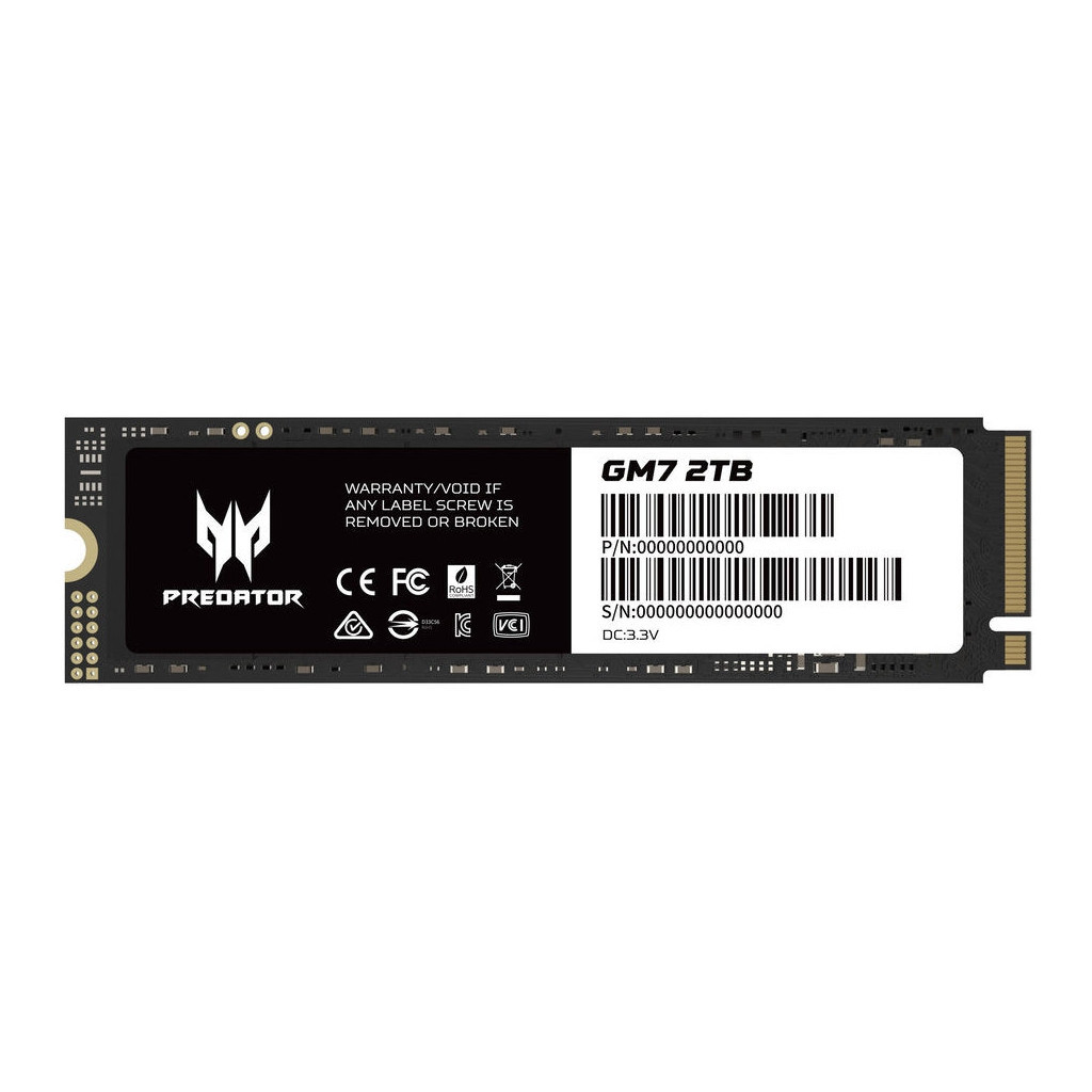 Накопичувач SSD M.2 2280 2TB GM7 PREDATOR (BL.9BWWR.119)