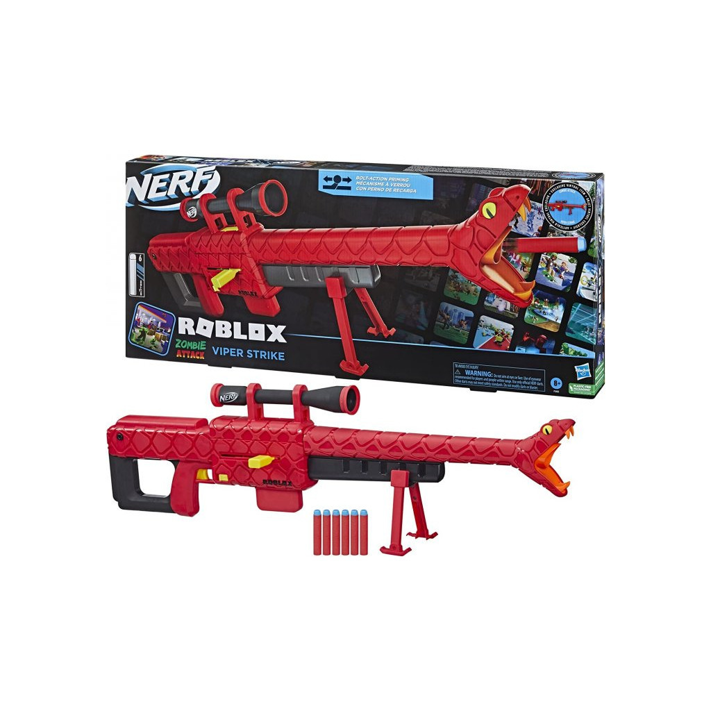 Іграшкова зброя Hasbro Nerf Бластер Roblox Zombie attack viper strike (F5483)