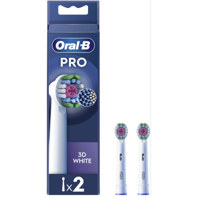 Насадка для зубної щітки Oral-B Pro 3D White, 2 шт (8006540847183)