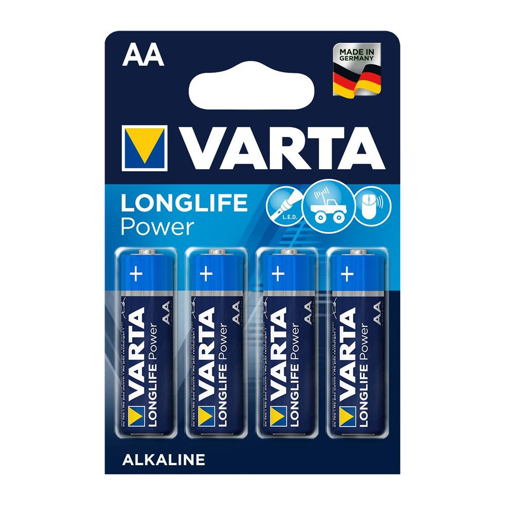 Батарейка Varta AA LONGLIFE Power LR6 * 4 (04906121414)