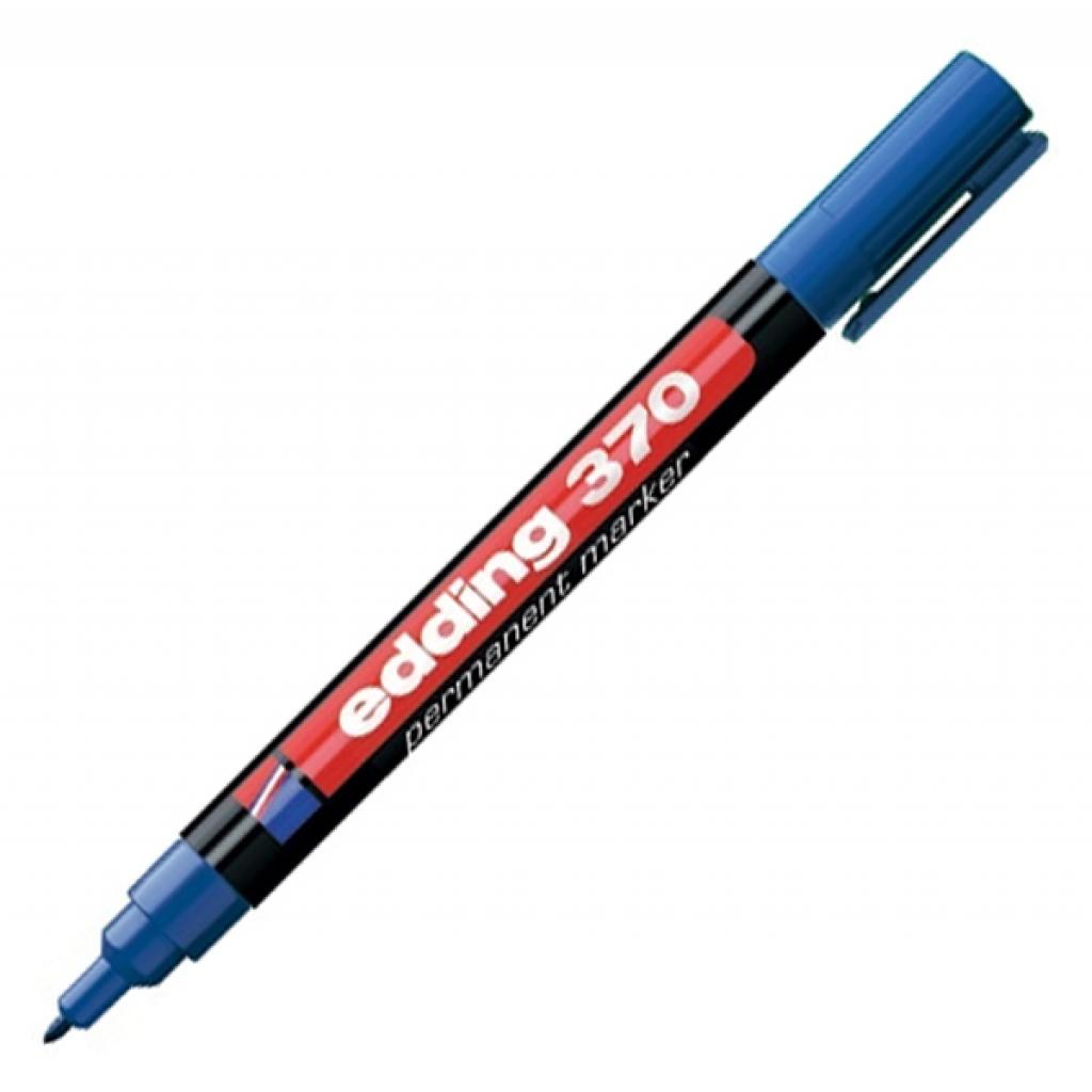 Маркер Edding Permanent e-370 1 мм, round tip, waterproof, blue (370/03)