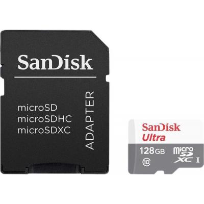 Карта пам'яті SanDisk 128GB microSD class 10 UHS-I Ultra (SDSQUNB-128G-GN6TA)