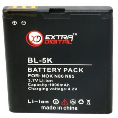 Акумуляторна батарея для телефону Extradigital Nokia BL-5K (1000 mAh) (DV00DV6035)