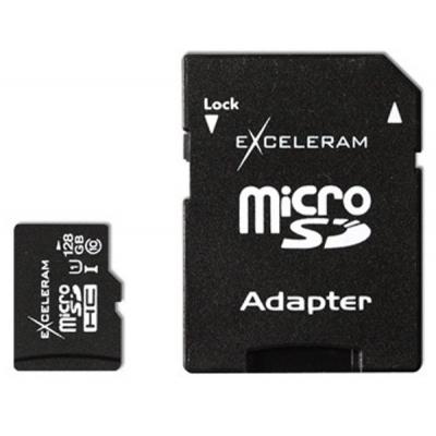 Карта пам'яті eXceleram 128GB microSDHC class 10, UHS-I, V10 (MSD12810AU1V10)