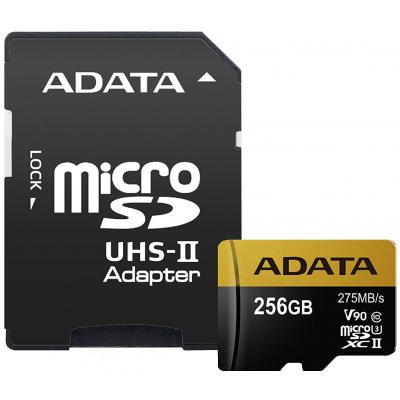 Карта пам'яті ADATA 256GB microSD class 10 UHS-II U3 (AUSDX256GUII3CL10-CA1)