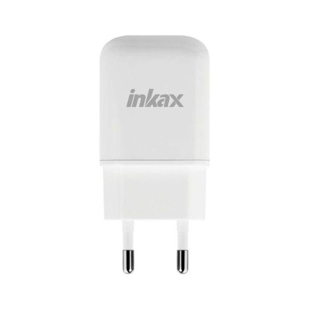 Зарядний пристрій Inkax CD-24 Travel charger + Type-C cable 1USB 2.1A White (F_72204)