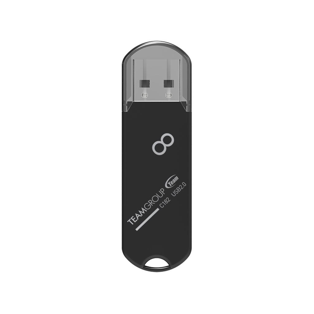 USB флеш накопичувач Team 8GB C182 Black USB 2.0 (TC1828GB01)