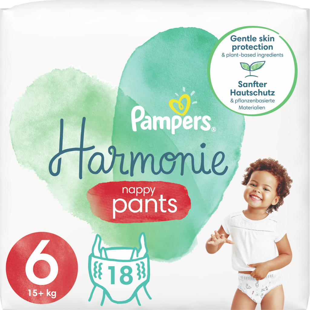 Підгузок Pampers трусики Harmonie Nappy Pants Розмір 6 (15+ кг) 18 шт (8006540181461)