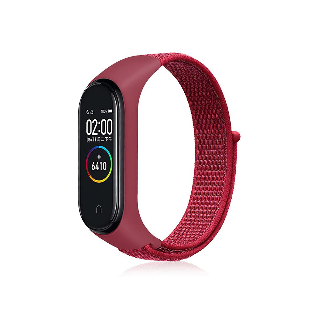 Ремінець до фітнес браслета BeCover Nylon Style для Xiaomi Mi Smart Band 7 Red (707670)