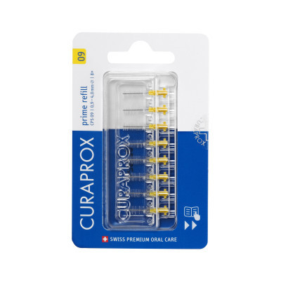 Щітки для міжзубних проміжків Curaprox Prime Refill CPS 09 D 0.9 - 4 мм Без тримача 8 шт. (7612412426540)