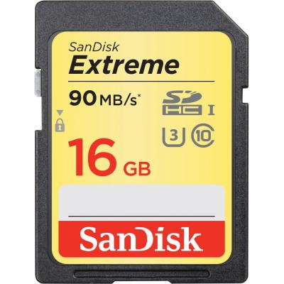 Карта пам'яті SanDisk 16GB SDHC class 10 UHS-I U3 (SDSDXNE-016G-GNCIN)