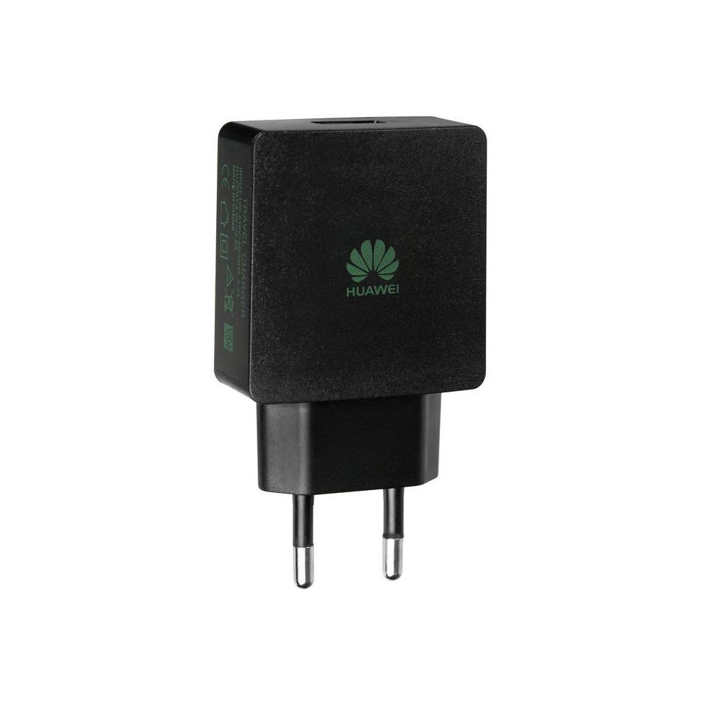 Зарядний пристрій Huawei 2A Black + cable MicroUSB (63002)