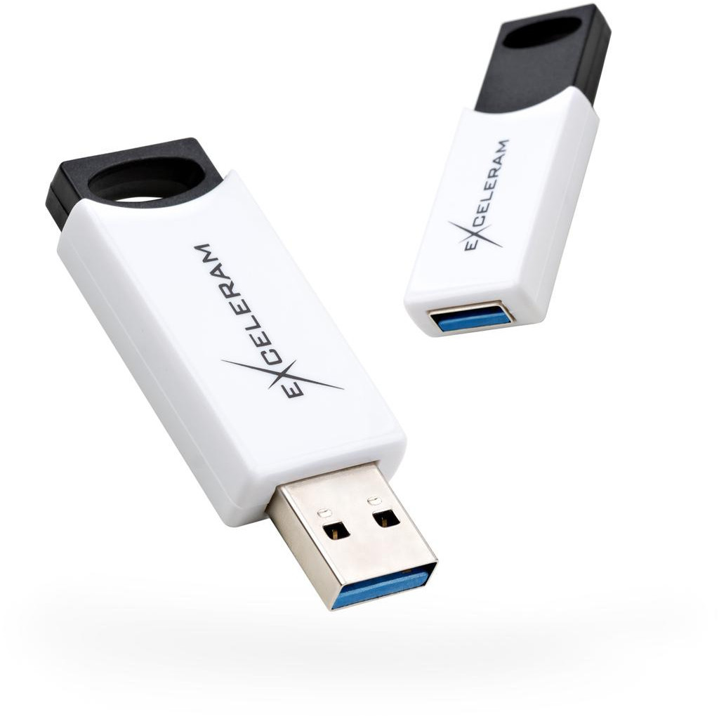 USB флеш накопичувач eXceleram 16GB H2 Series White/Black USB 3.1 Gen 1 (EXU3H2W16)