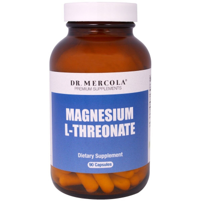 Мінерали Dr. Mercola Магній L-Треонат, Magnesium L-Threonate, 90 капсул (MCL-01778)