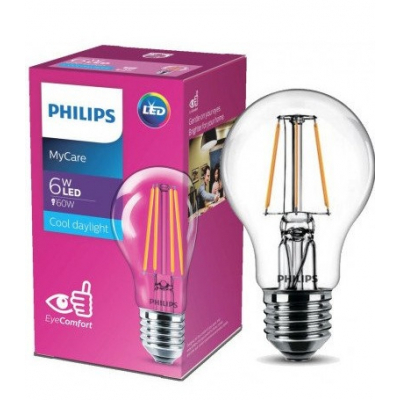 Лампочка Philips LEDClassic 6-60W A60 E27 865 CL NDAPR (929001974613)