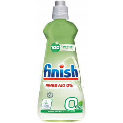 Ополіскувач для посудомийних машин Finish Rinse 0% 400 мл (4640018995347/5908252000357)