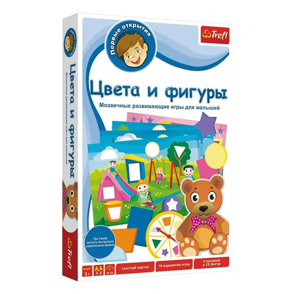 Настільна гра Trefl Перші відкриття. Кольори та фігури (01106/02159)