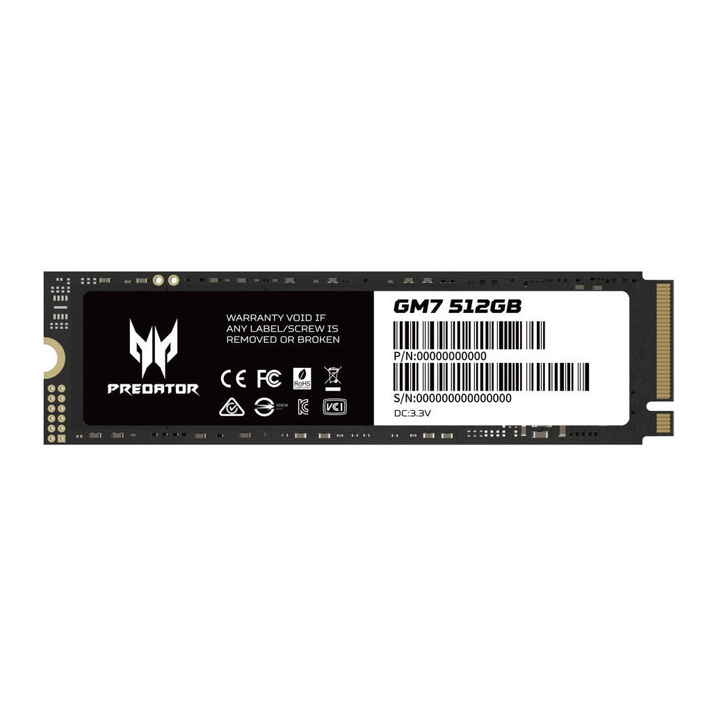 Накопичувач SSD M.2 2280 512GB GM7 PREDATOR (BL.9BWWR.117)