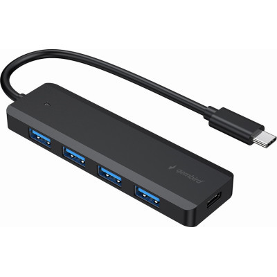 Концентратор Gembird 4 ports USB 3.1,USB-C, USB-C PD (UHB-CM-U3P4P-01)