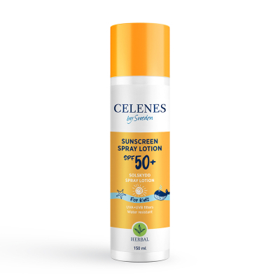 Засіб від засмаги Celenes Sunscreen Spray Lotion For Kids SPF50+ Сонцезахисний спрей-лосьйон для дітей 150 мл (7350104248284)