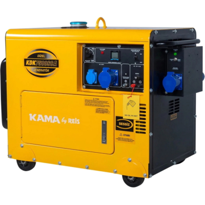 Генератор KAMA KDK7500SCA, дизель, 5.5kW, 6.9KVA, 230V, ATS, 14,5л (KDK7500SCA)