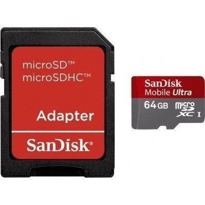 Карта пам'яті SanDisk 64Gb microSDXC Ultra UHS-I (SDSDQUA-064G-U46A)