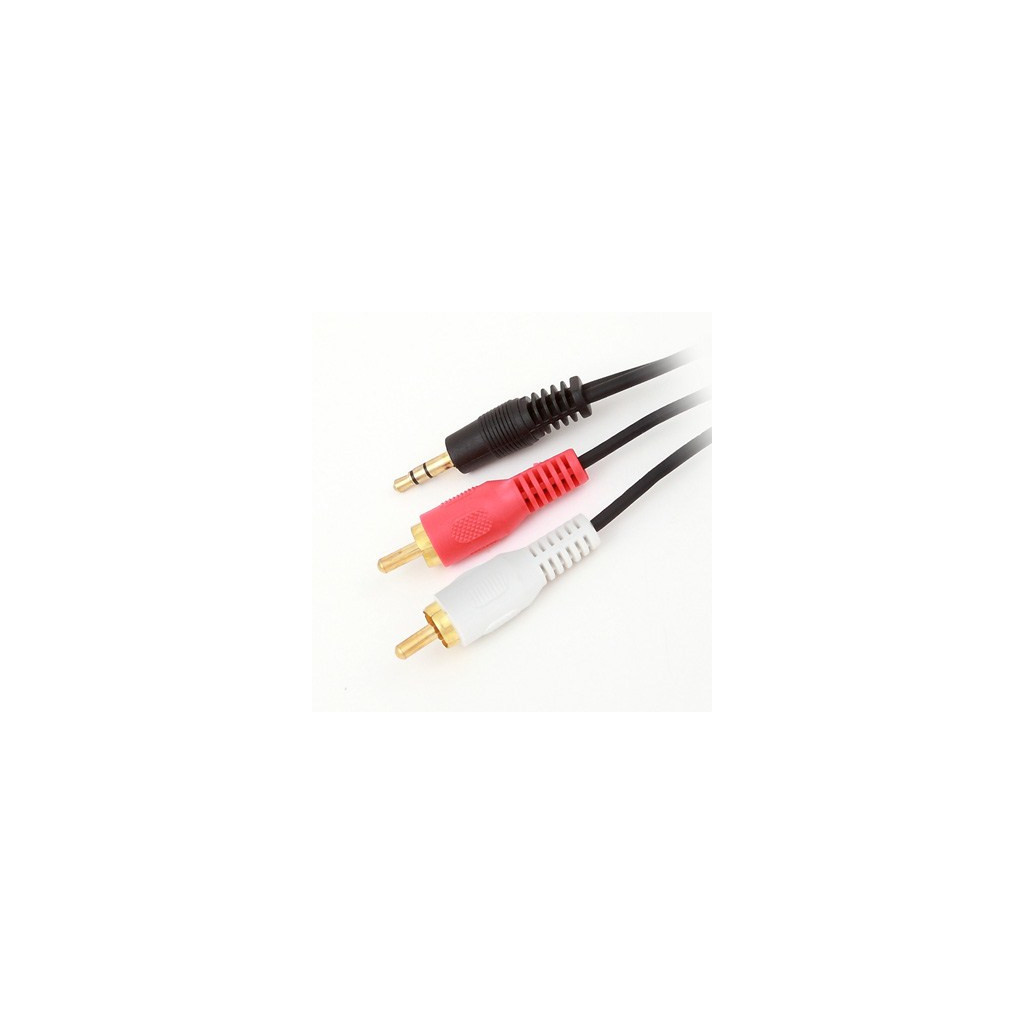 Кабель мультимедійний Jack 3.5mm папа/2RCA папа Gemix (Art.GC 1805)