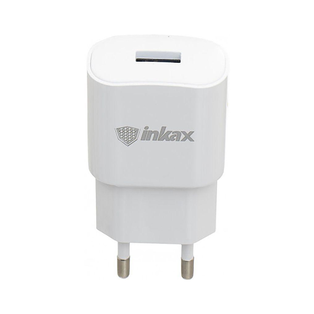 Зарядний пристрій Inkax CD-27 Travel charger + Type-C cable 1USB 2.1A White (F_72214)