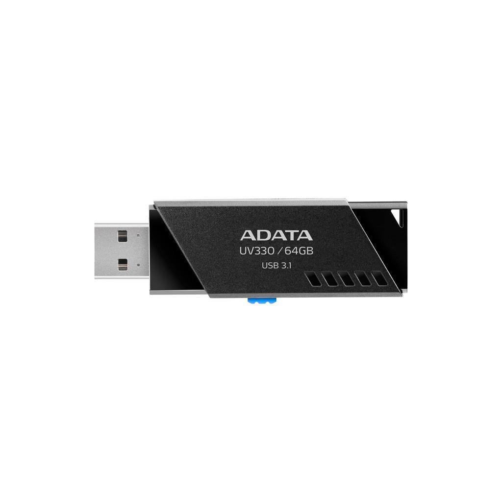 USB флеш накопичувач ADATA 64GB UV330 Black USB 3.1 (AUV330-64G-RBK)