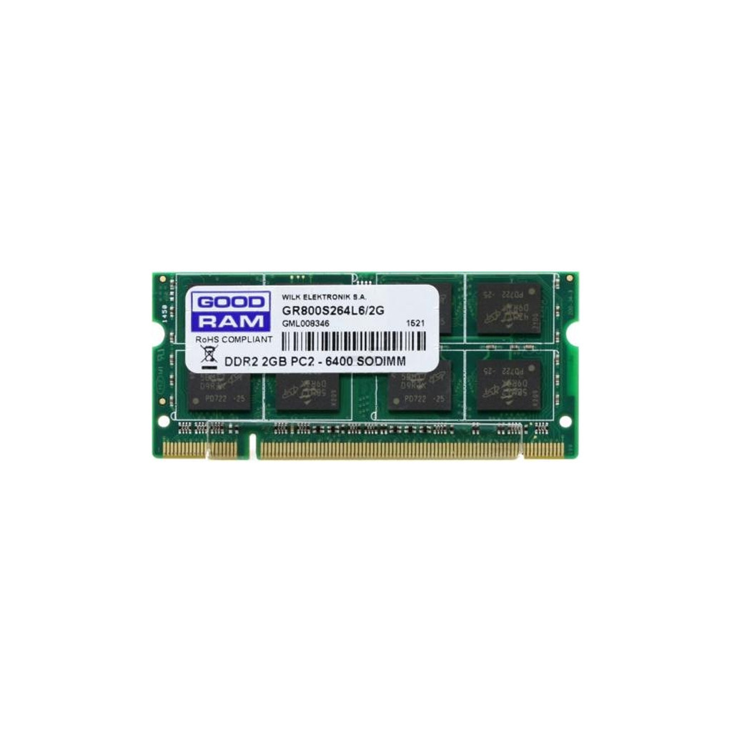 Модуль пам'яті для ноутбука SoDIMM DDR2 2GB 800 MHz Goodram (GR800S264L6/2G)