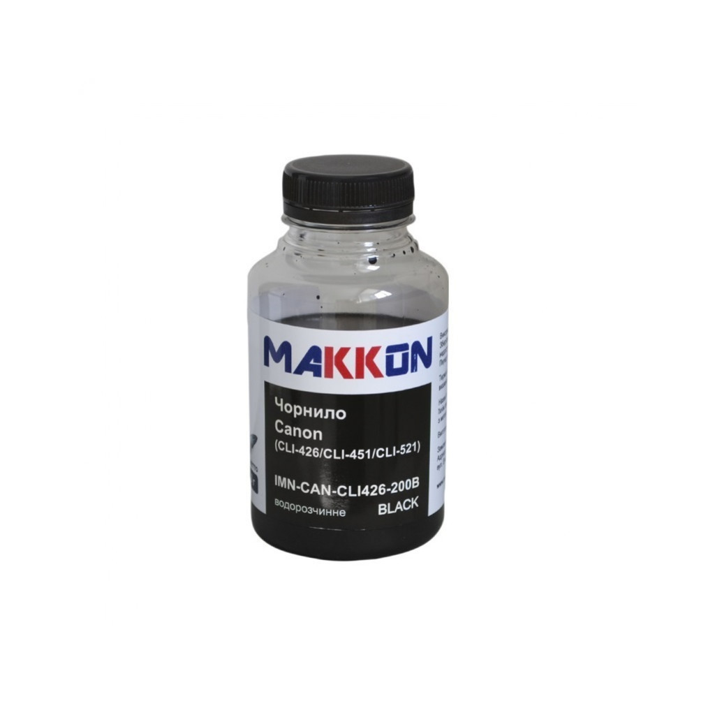 Чорнило Makkon Canon CLI-426/CLI-451/CLI-521 200 г black (IMN-CAN-CLI426-200B)